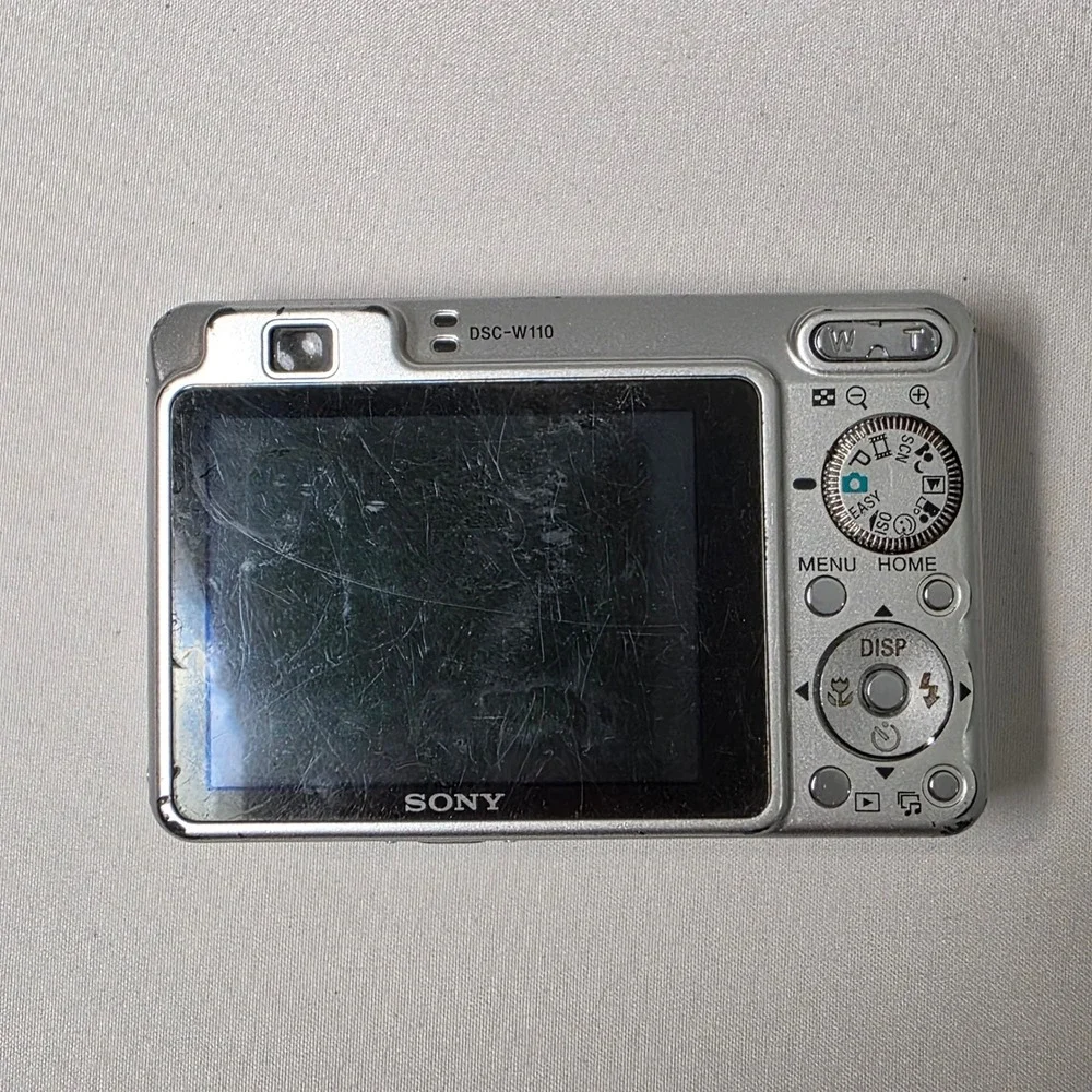 Sony Cyber-shot DSC-W110 Digital Camera 7.2MP Carl Zeiss 4x Zoom Y2K PARTS ONLY